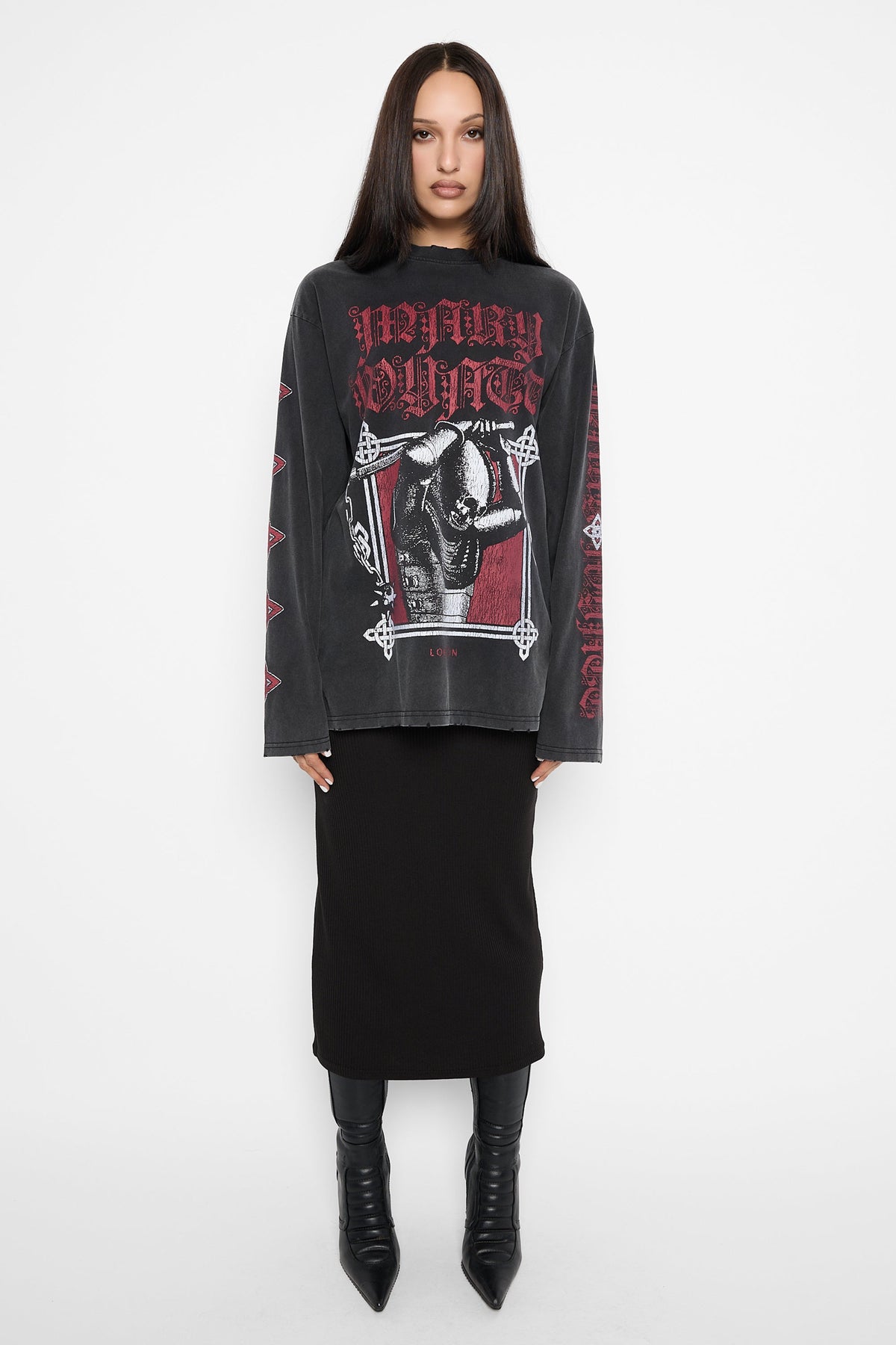 Camiseta extragrande de manga larga Emperor