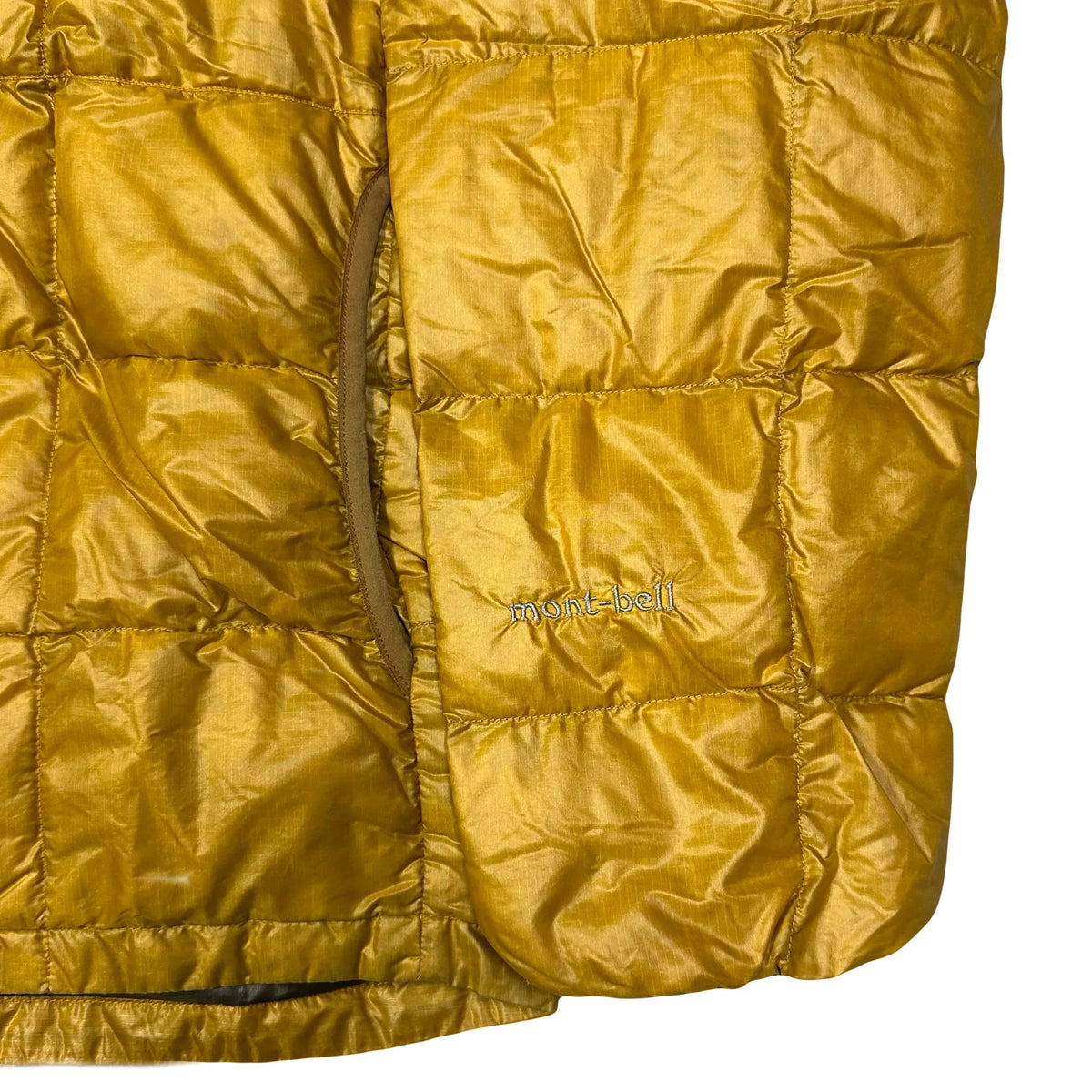 Final Sizes: Square Stitch Puffer Jacket In Yellow