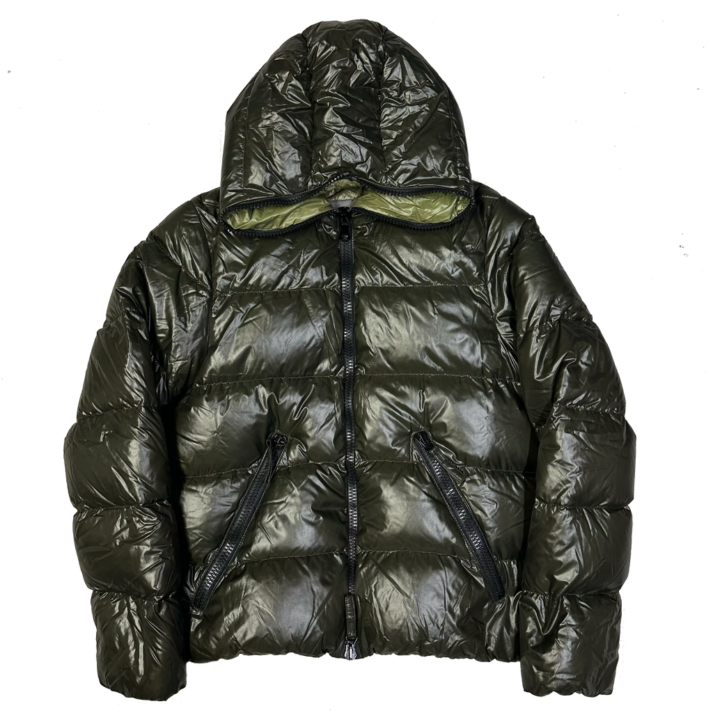 Final Sizes: Puffer Jacket In Khaki Green