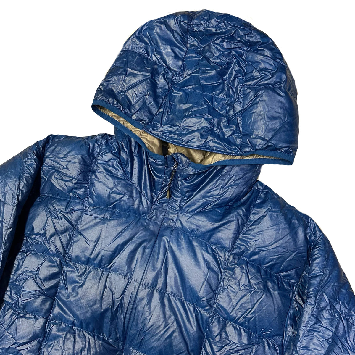 Tallas finales: Chaqueta acolchada de costuras cuadradas en azul