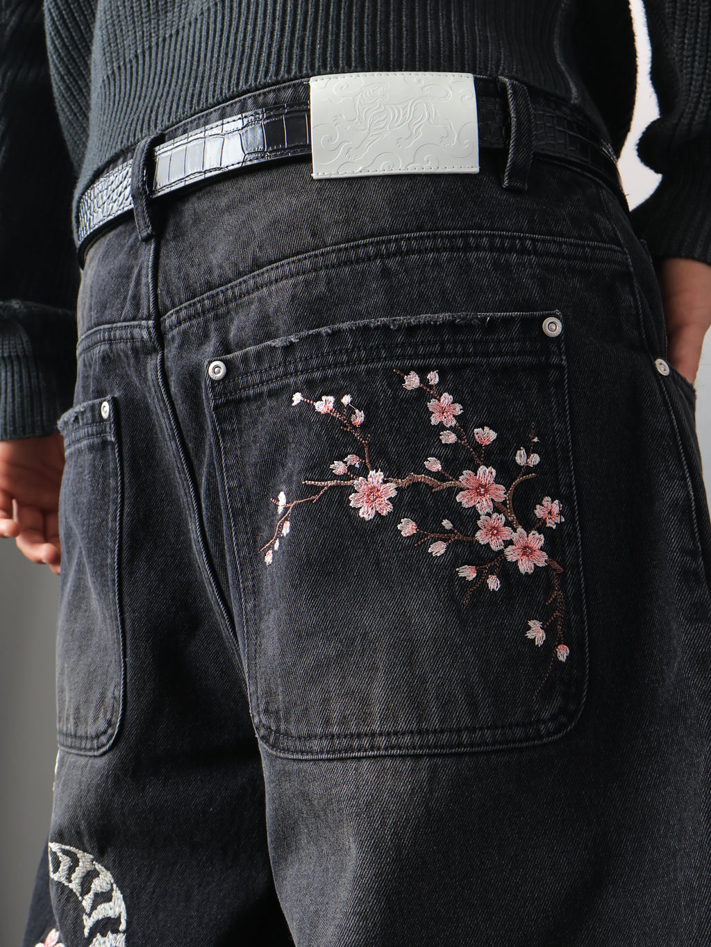 “Ivory Prowl” Baggy Denim