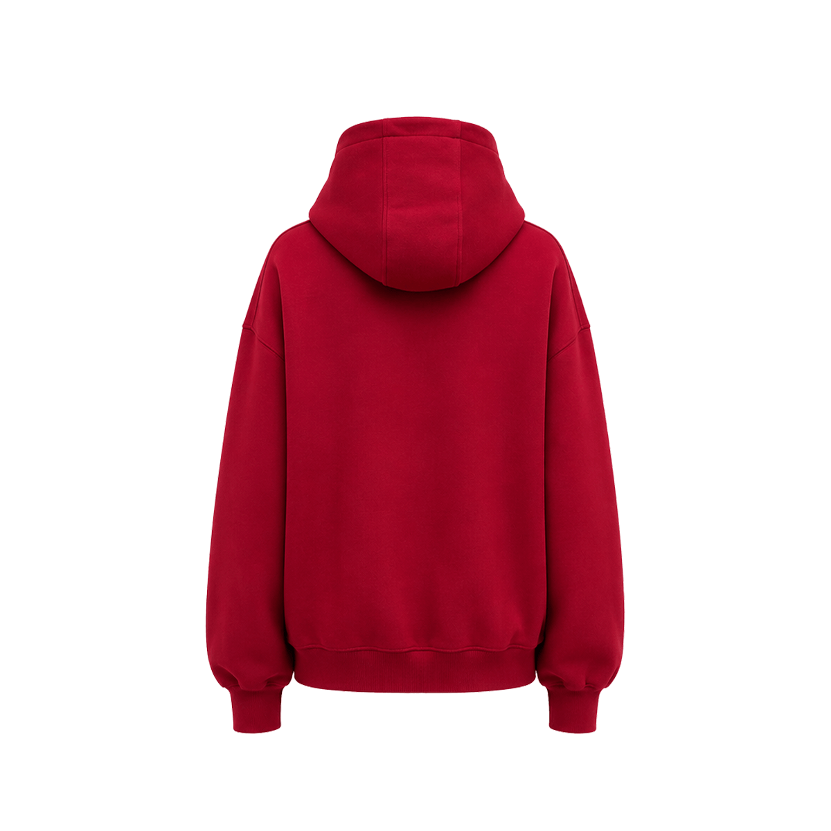 Hoodie met gewassen borduursel en rits
