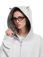 Wilder-hoodie med kattöron