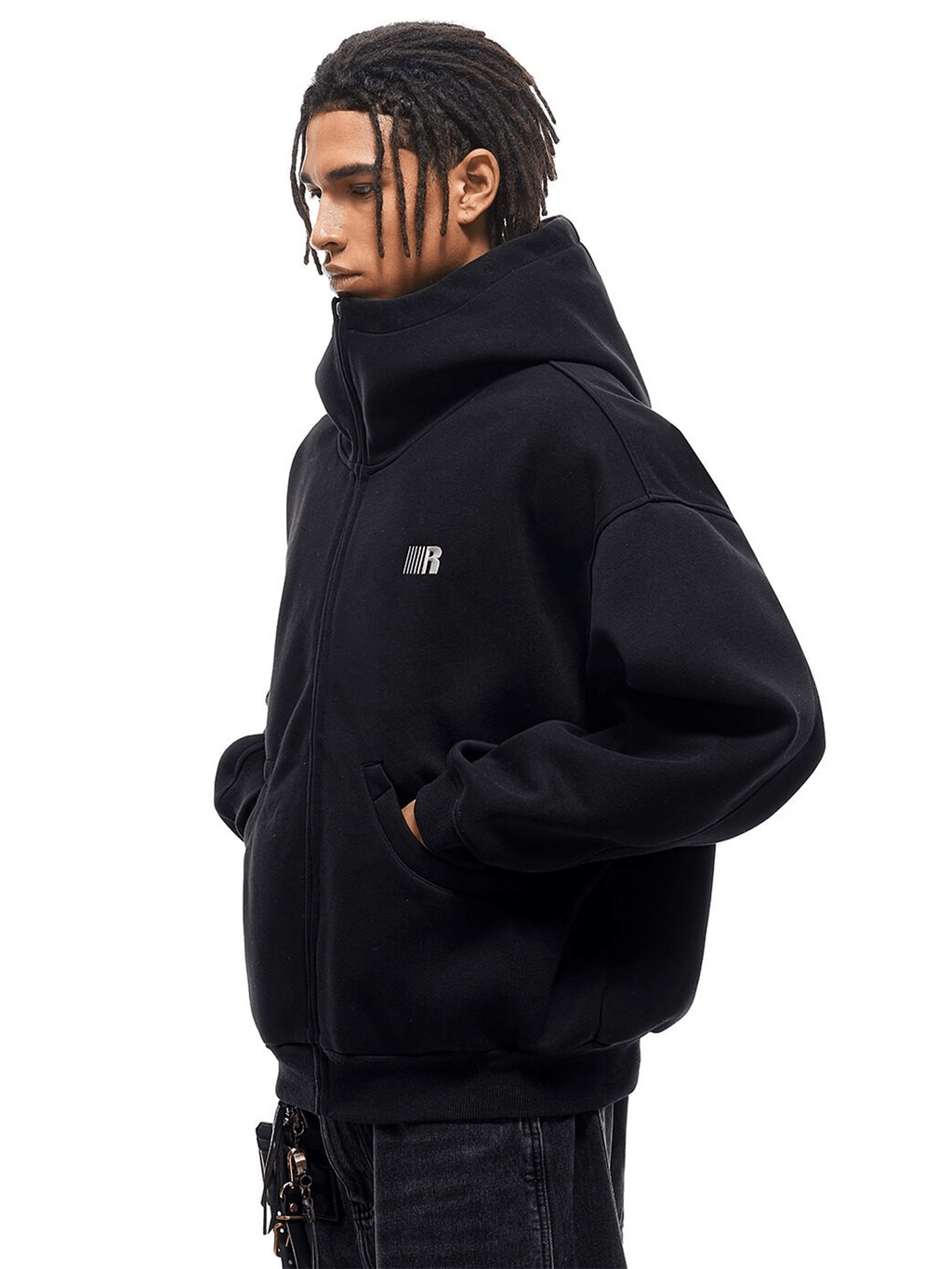 Übergroßer Hoodie, der soziale Ängste lindert