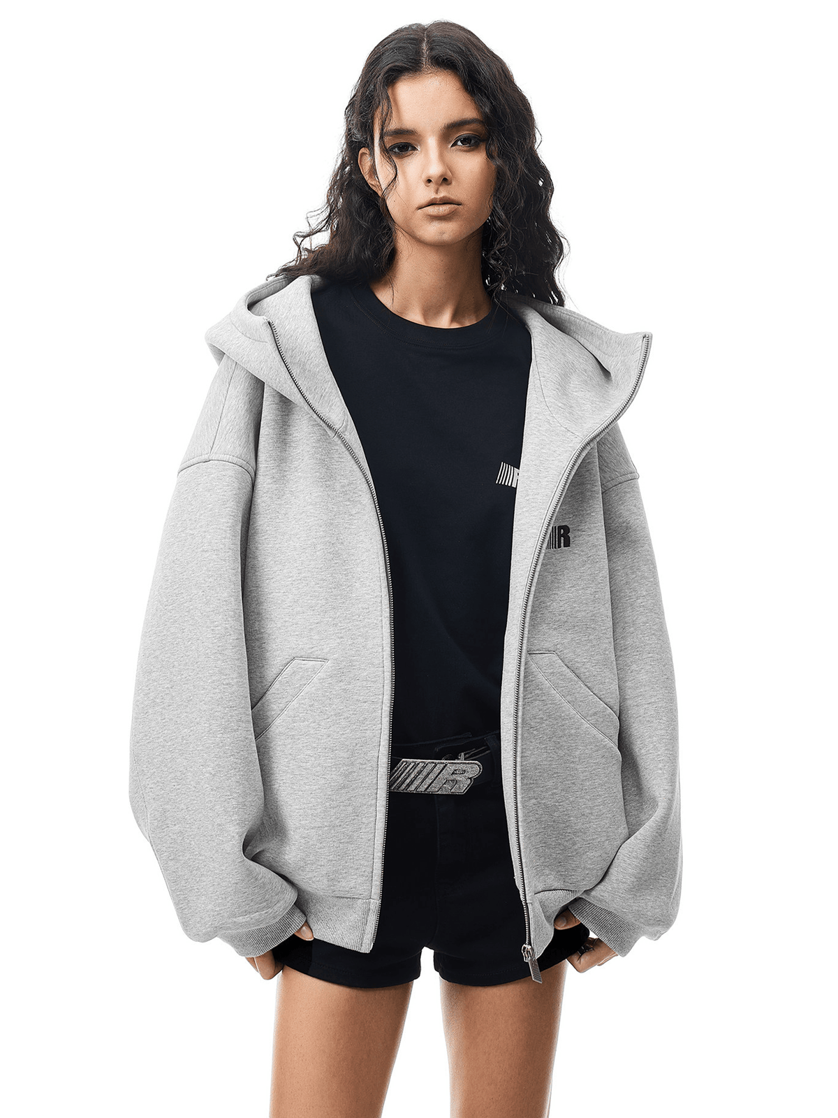 Void-hoodie met rits