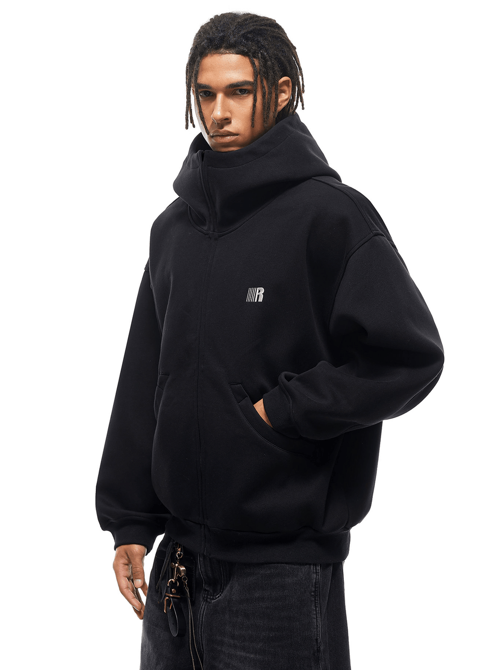 Übergroßer Hoodie, der soziale Ängste lindert