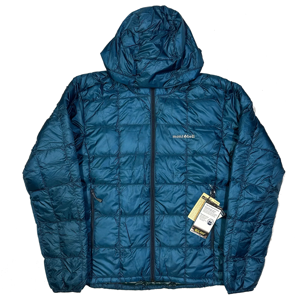 Laatste maten: Superior Down donsjas met parka-ontwerp in blauw