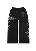 FERAL OVERSIZED-JOGGINGHOSE MIT NIETEN SCHWARZ