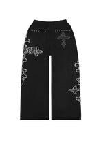 PANTALON DE JOGGING OVERSIZE À CLOUS FERAL NOIR