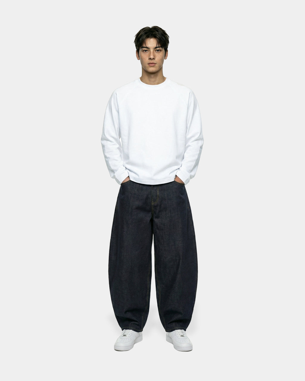 Boxy Oversized White Longsleeve