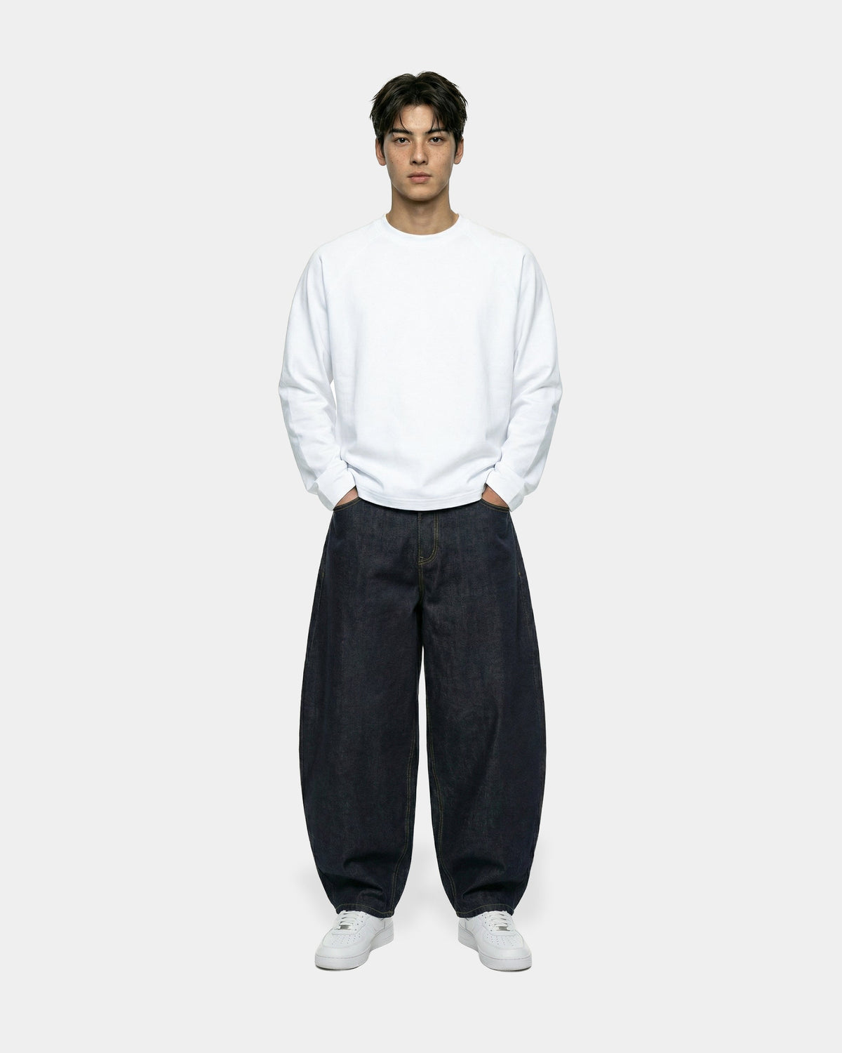 Boxy Oversized White Longsleeve