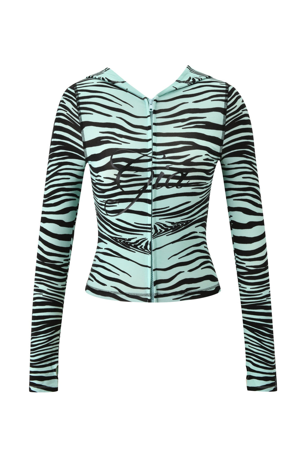 SWEAT À CAPUCHE BLARE - AQUA FINE LINE ZEBRA