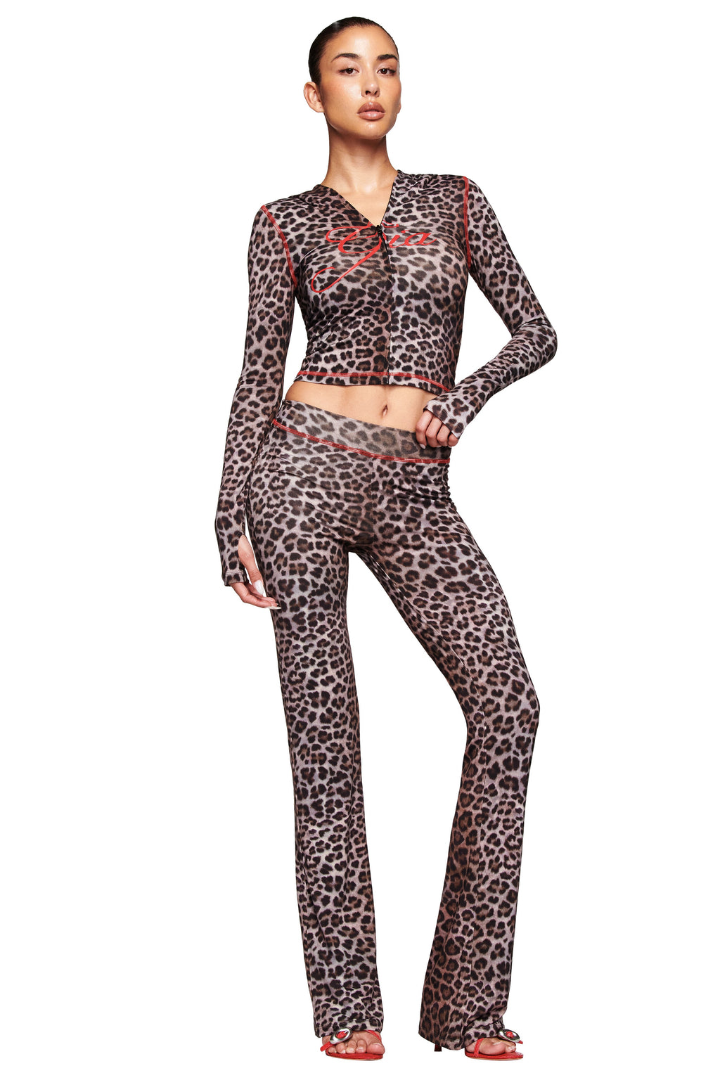 SPODNIE DRESOWE BLARE - CIEMNE LEOPARD