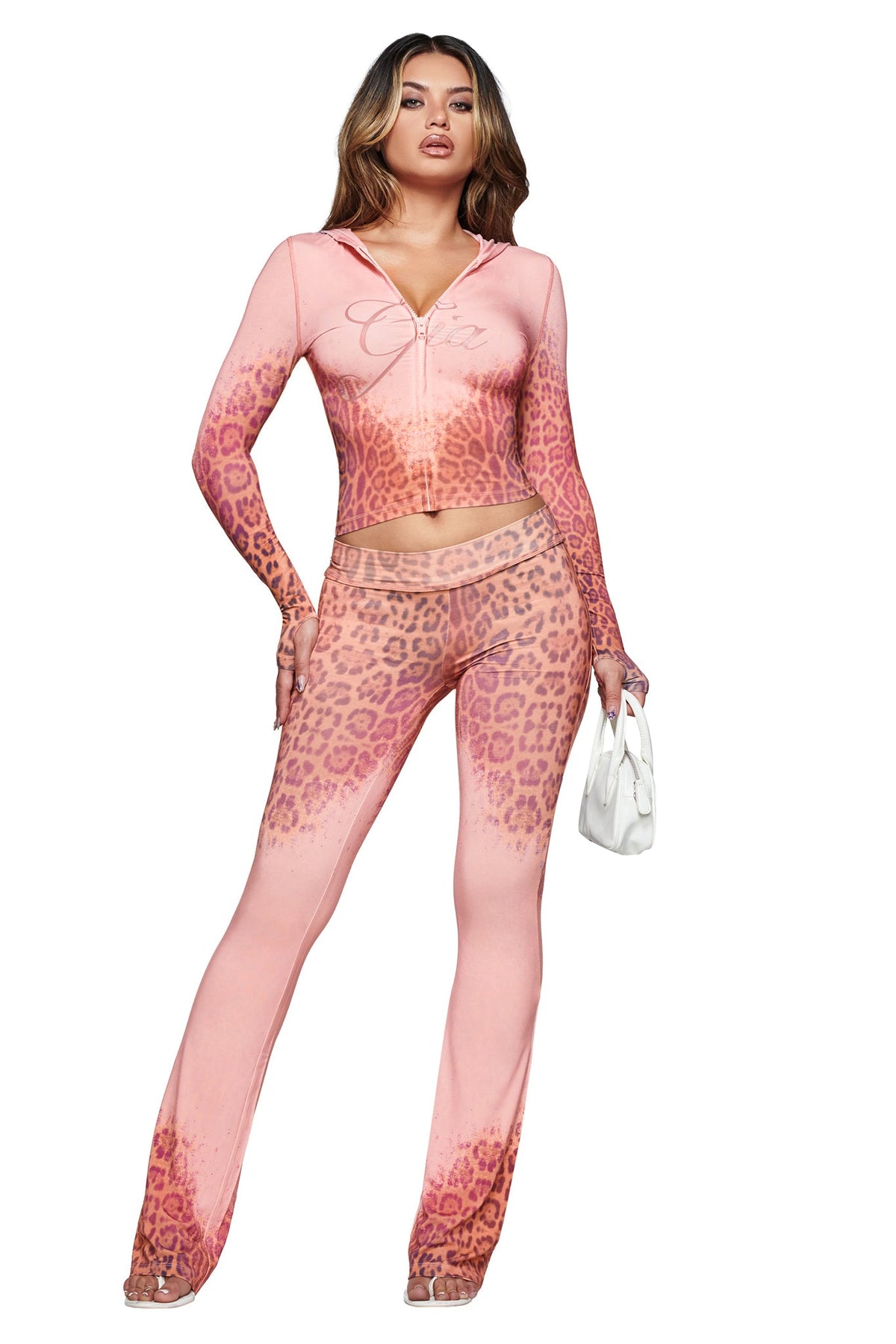 SWEAT À CAPUCHE BLARE - PANTHERA ROSE DÉLAVÉ