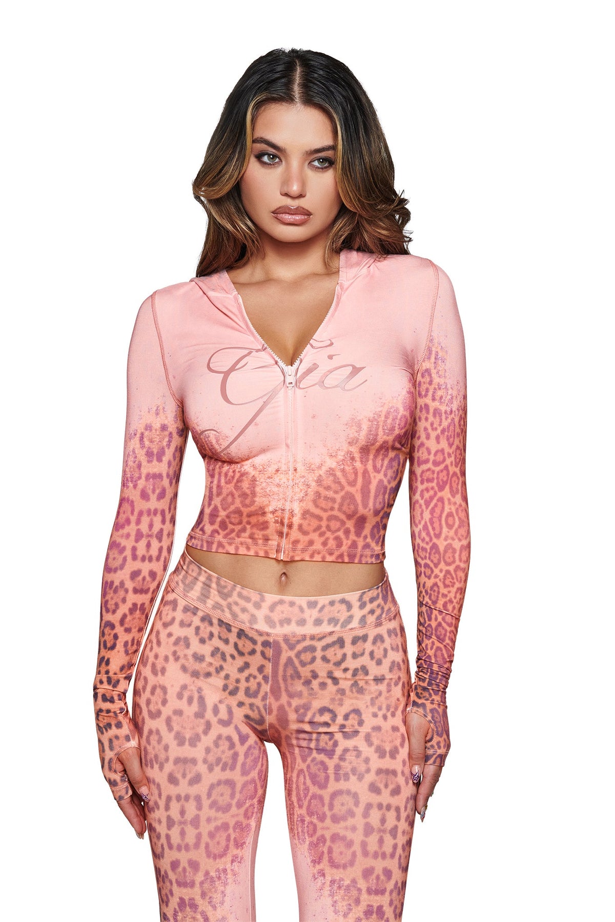 SWEAT À CAPUCHE BLARE - PANTHERA ROSE DÉLAVÉ