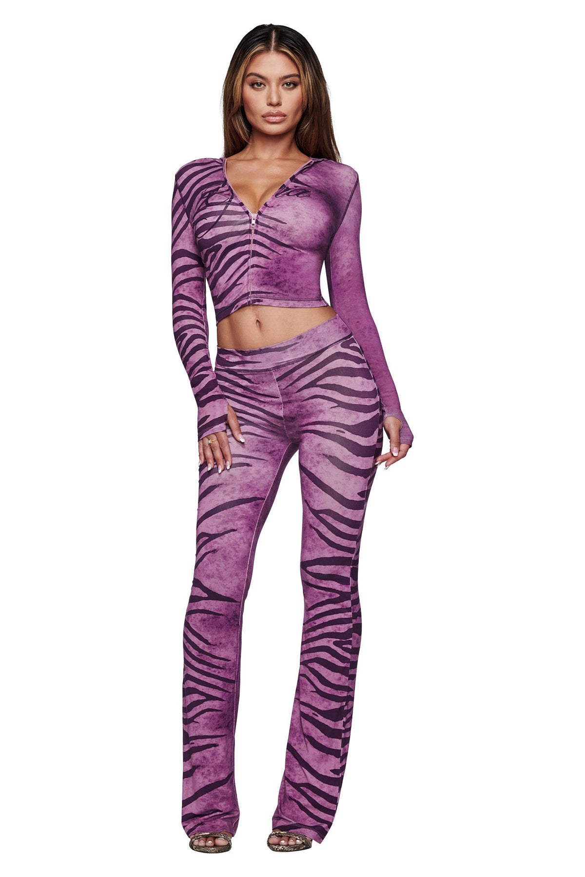 BLARE HOODIE - PLUM WILD SIDE