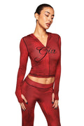 SWEAT À CAPUCHE BLARE - SERPENTINE ROUGE