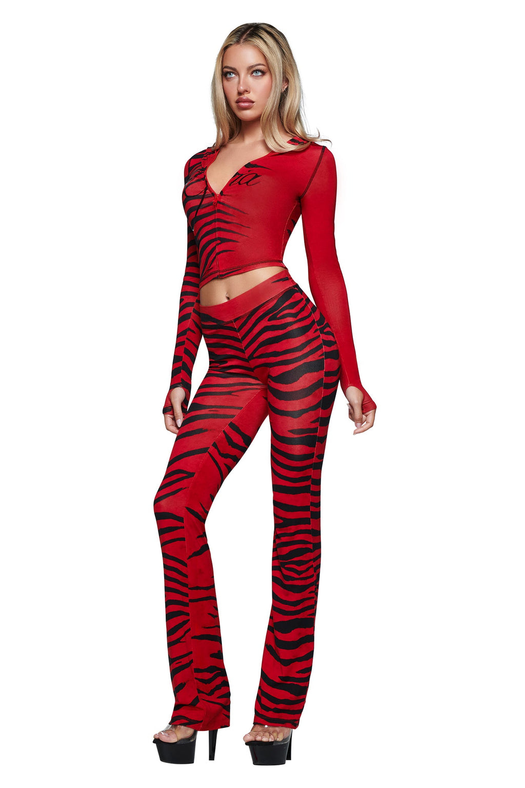 BLARE TRACKPANT - RED WILD SIDE