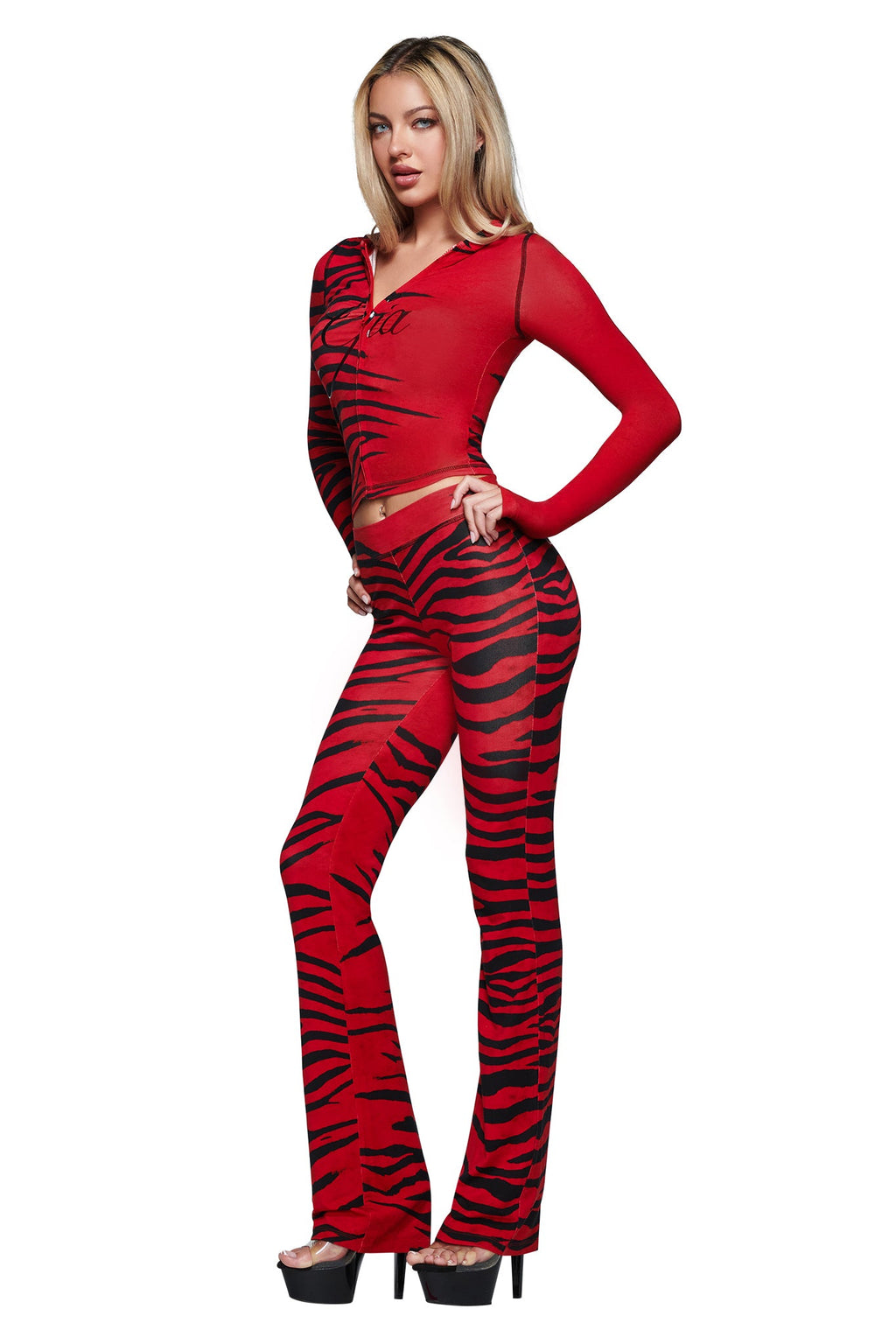 BLARE HOODIE - RED WILD SIDE
