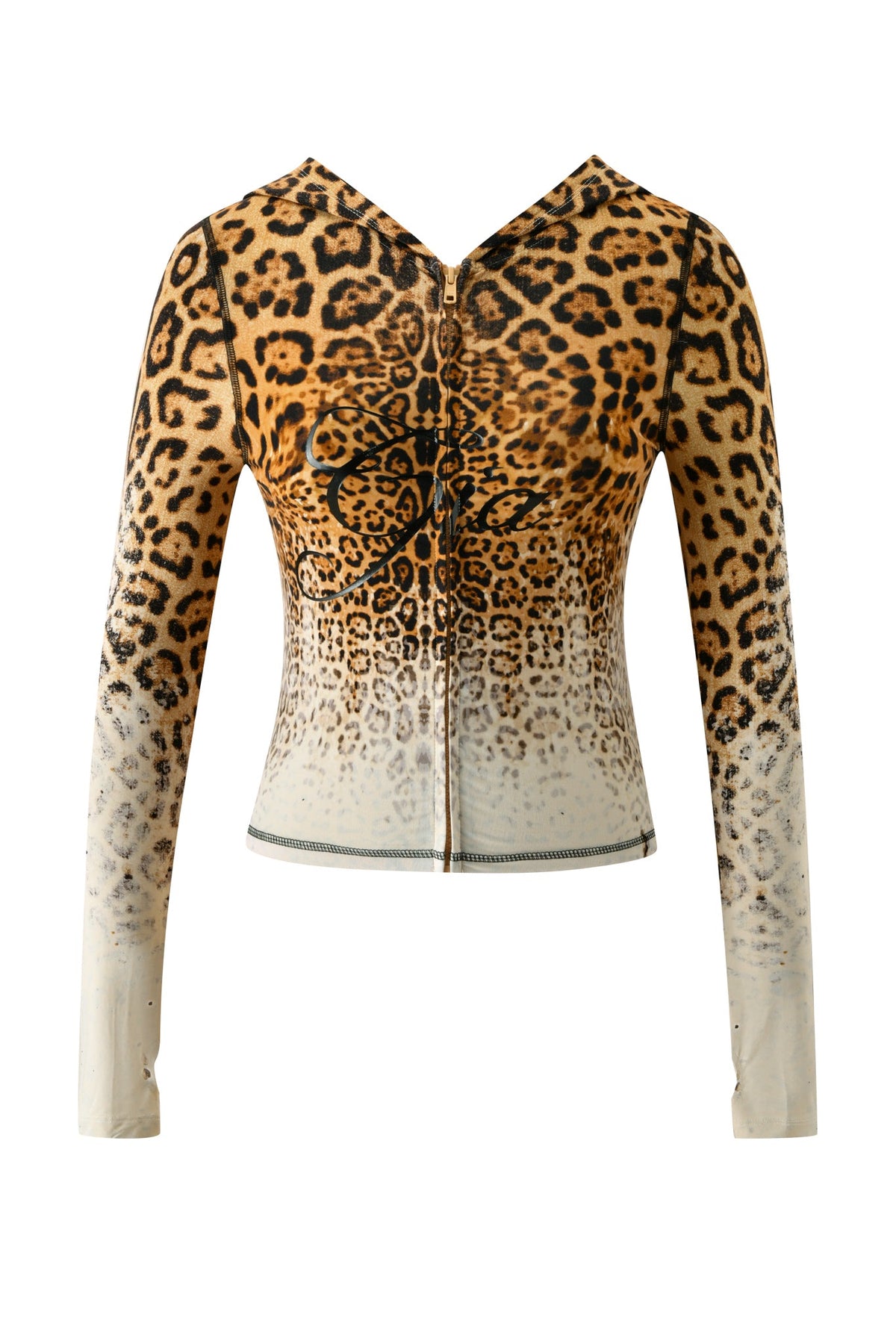 BLARE HOODIE - CREAM FADED PANTHERA