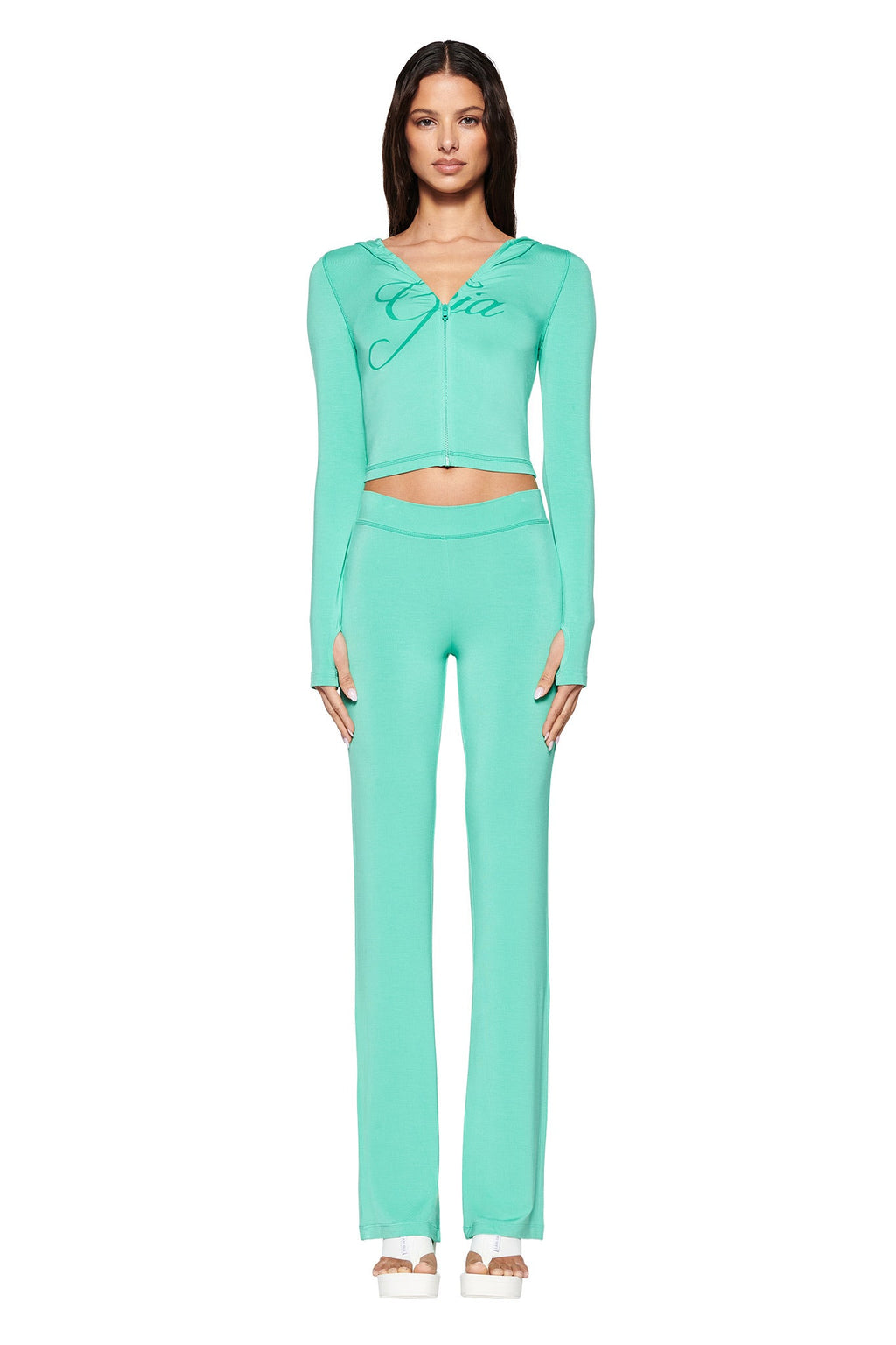 BLARE TRACKPANT - GREEN: TURQUOISE: TEAL
