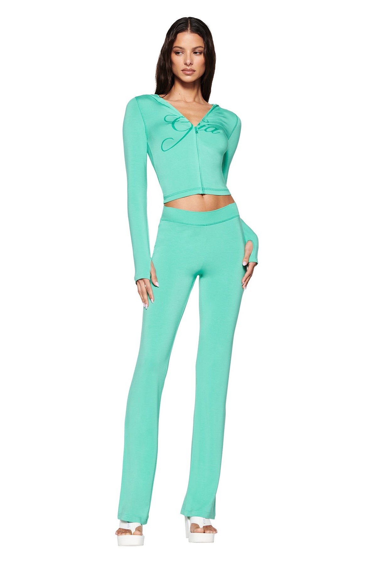BLARE TRACKPANT - GREEN: TURQUOISE: TEAL
