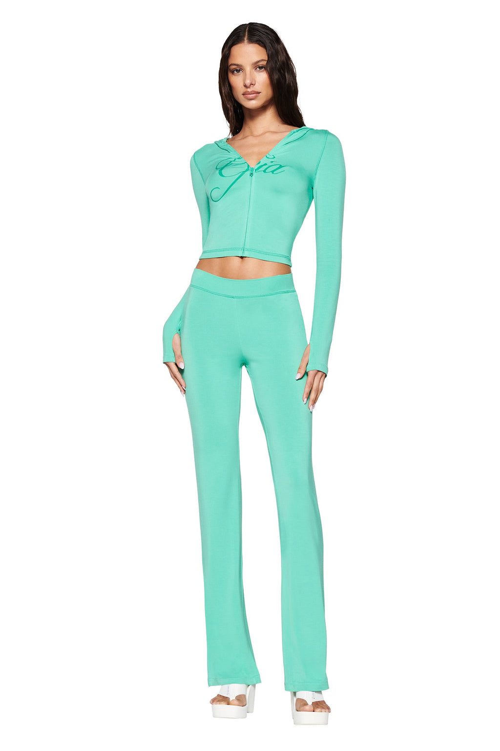 BLARE TRACKPANT - GREEN: TURQUOISE: TEAL