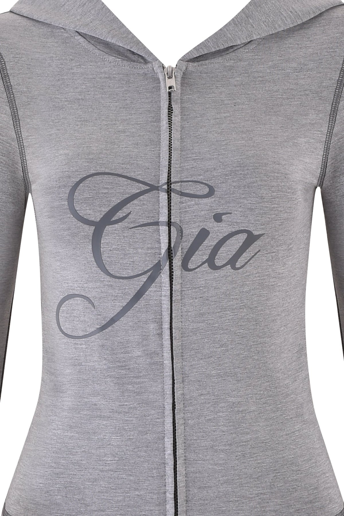 SWEAT À CAPUCHE BLARE JERSEY - GRIS : GRIS CHINÉ
