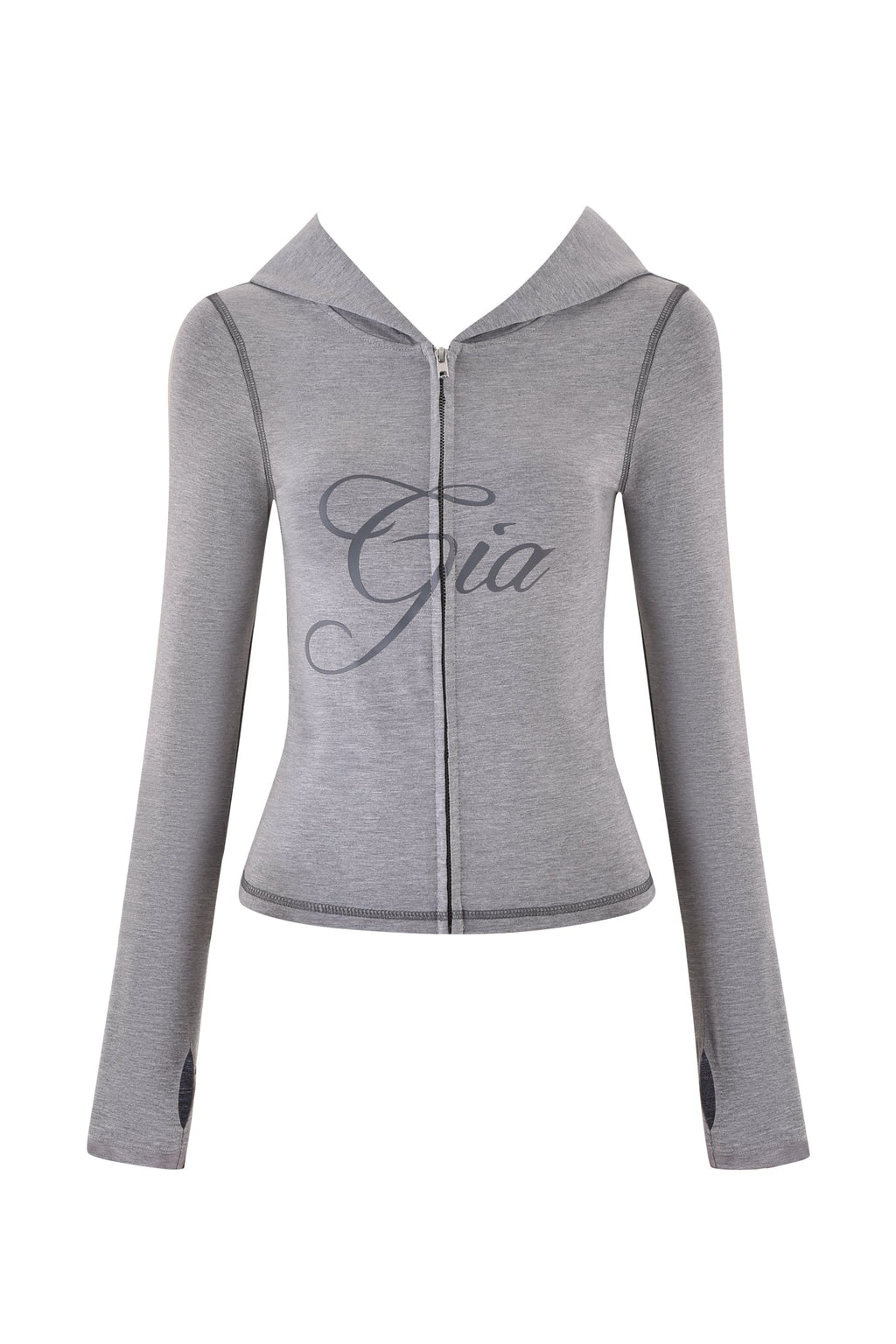 SWEAT À CAPUCHE BLARE JERSEY - GRIS : GRIS CHINÉ