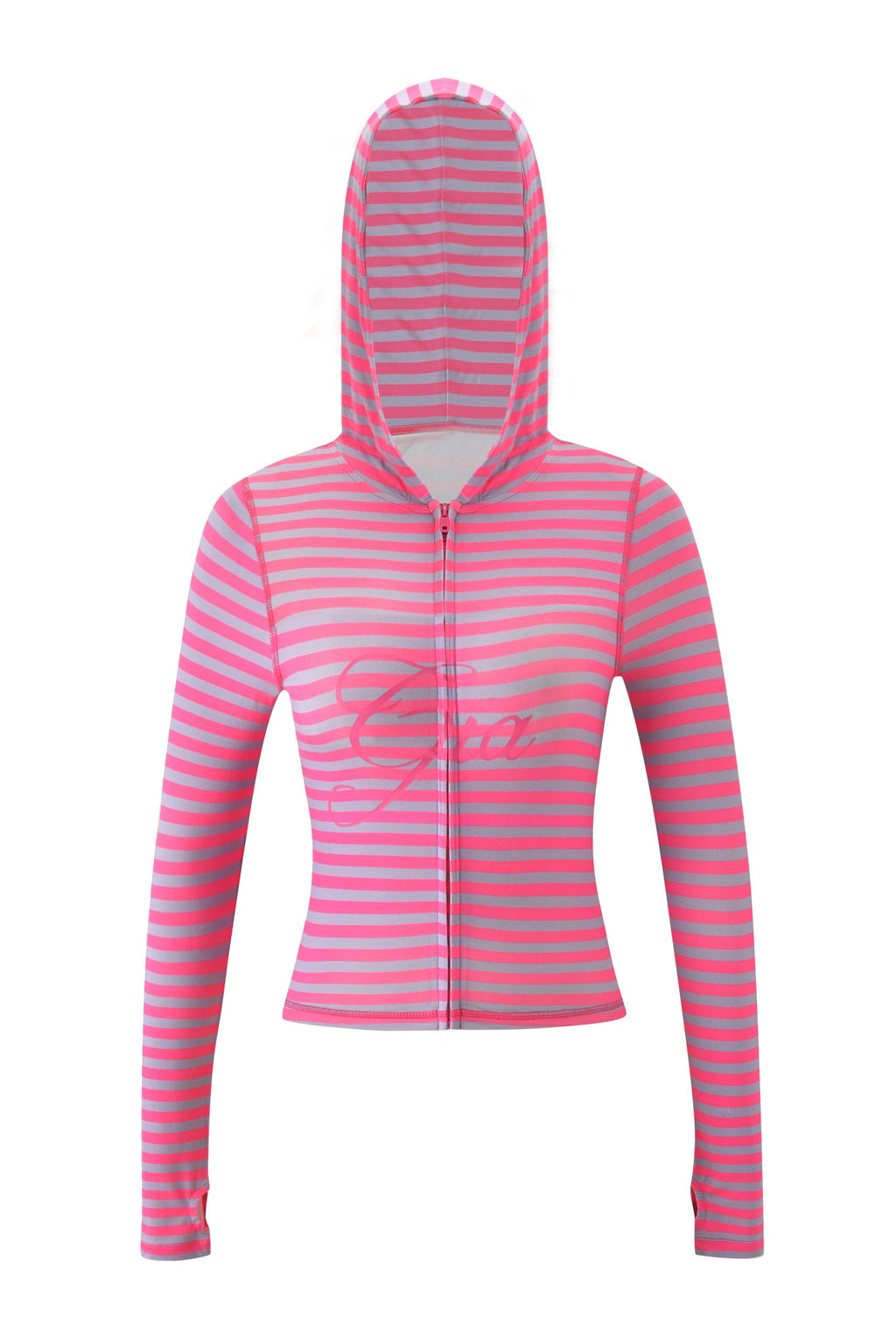 BLARE HOODIE - HOT PINK STRIPE