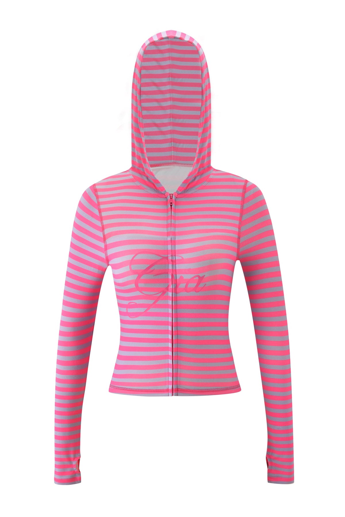 BLARE HOODIE - HOT PINK STRIPE