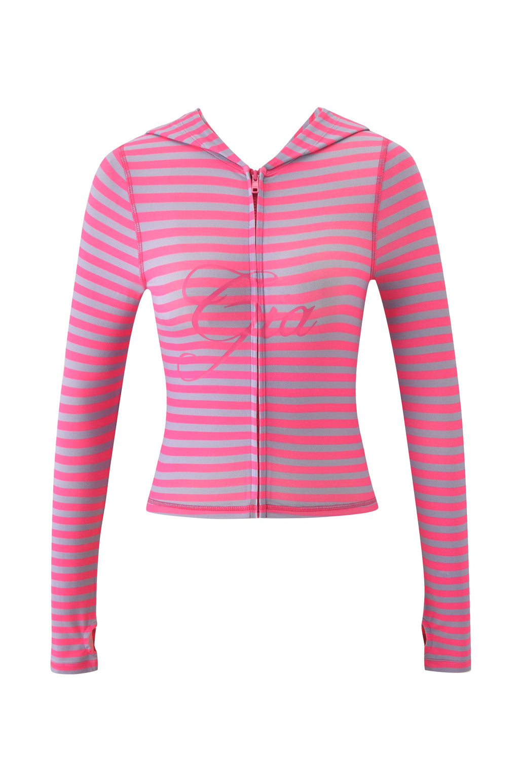 BLARE HOODIE - HOT PINK STRIPE
