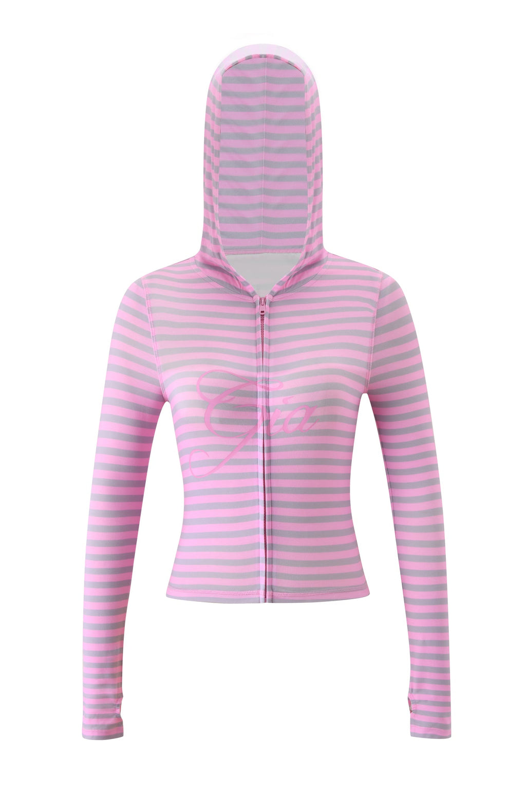 BLARE HOODIE - LIGHT PINK STRIPE