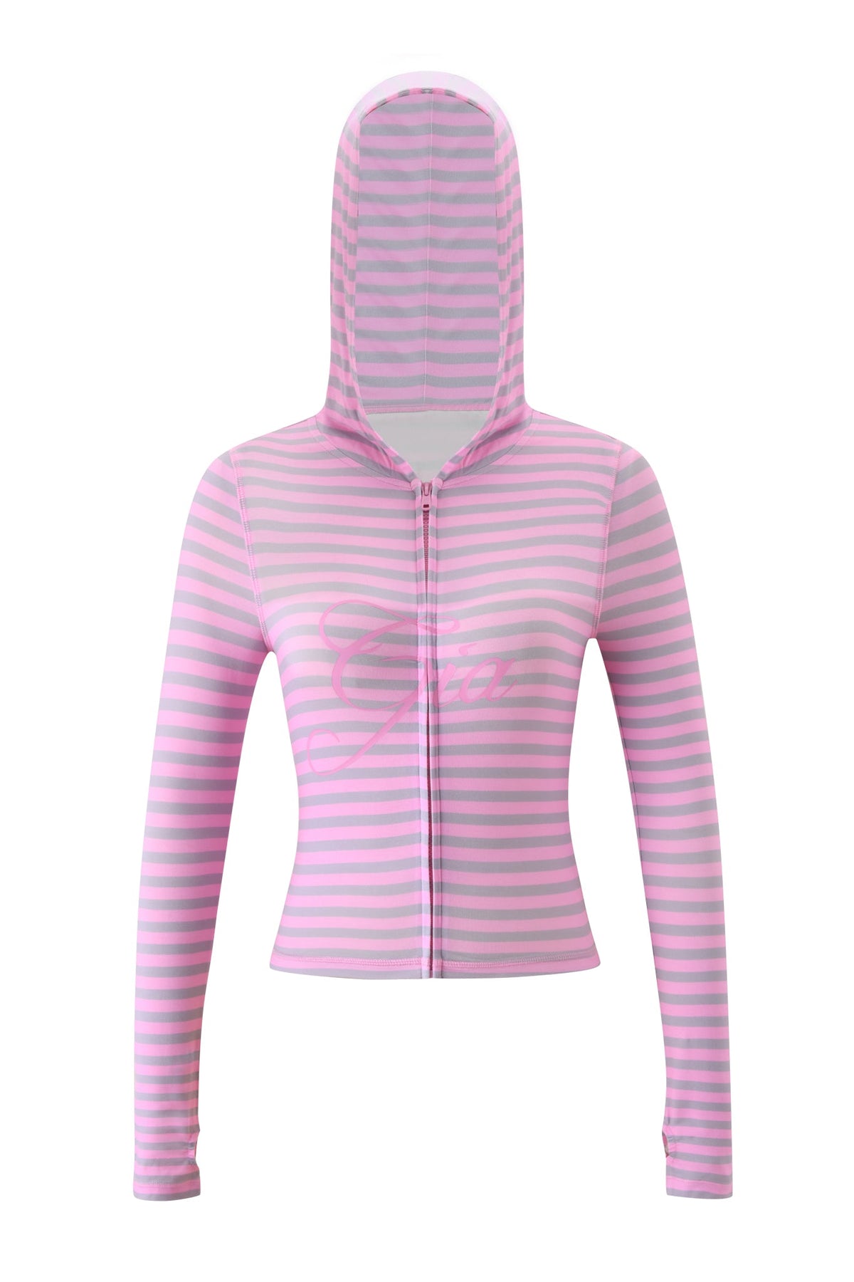 BLARE HOODIE - LIGHT PINK STRIPE
