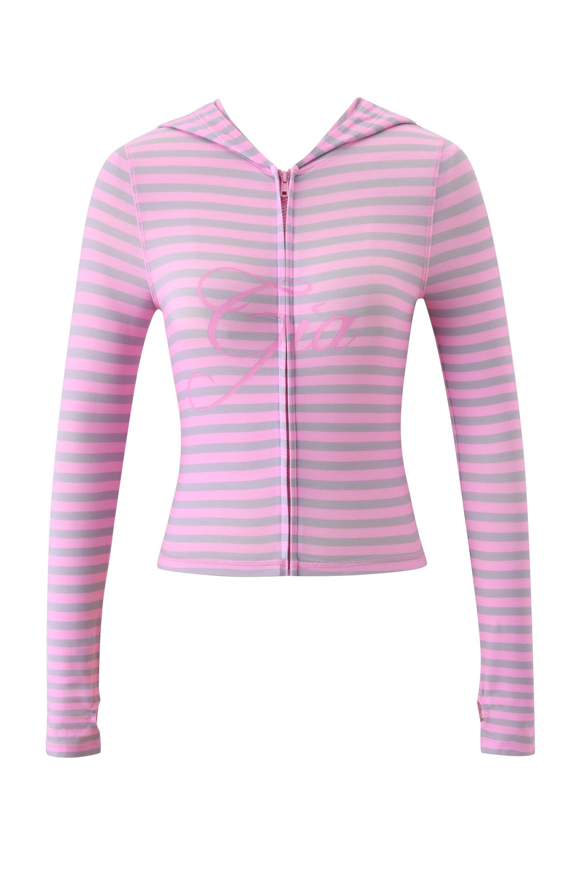 BLARE HOODIE - LIGHT PINK STRIPE
