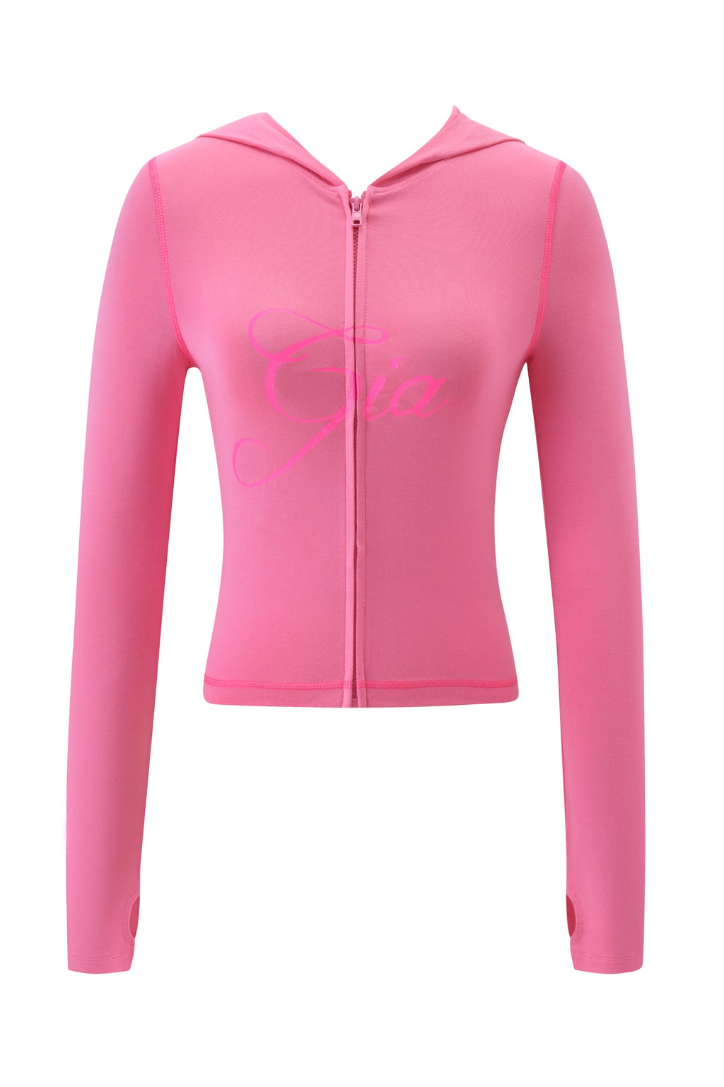 SUDADERA CON CAPUCHA BLARE - ROSA NEÓN