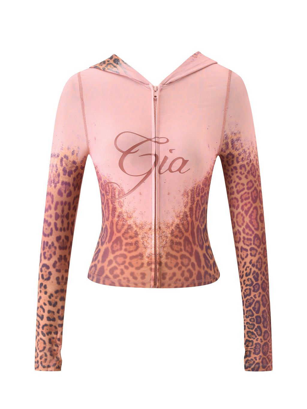 SUDADERA CON CAPUCHA BLARE - PANTERA DESGASTADA ROSA