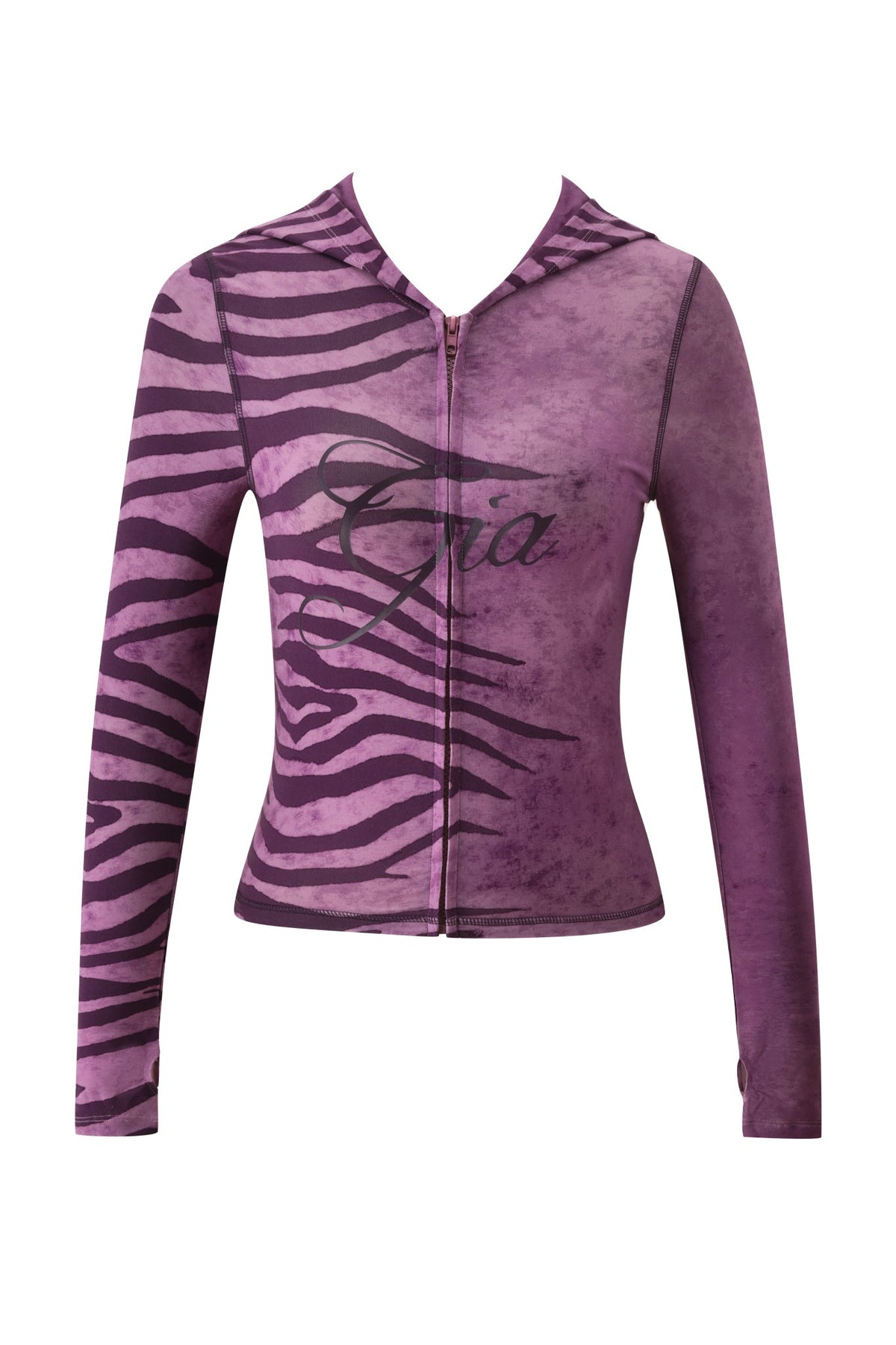 FELPA CON CAPPUCCIO BLARE - PRUGNA WILD SIDE