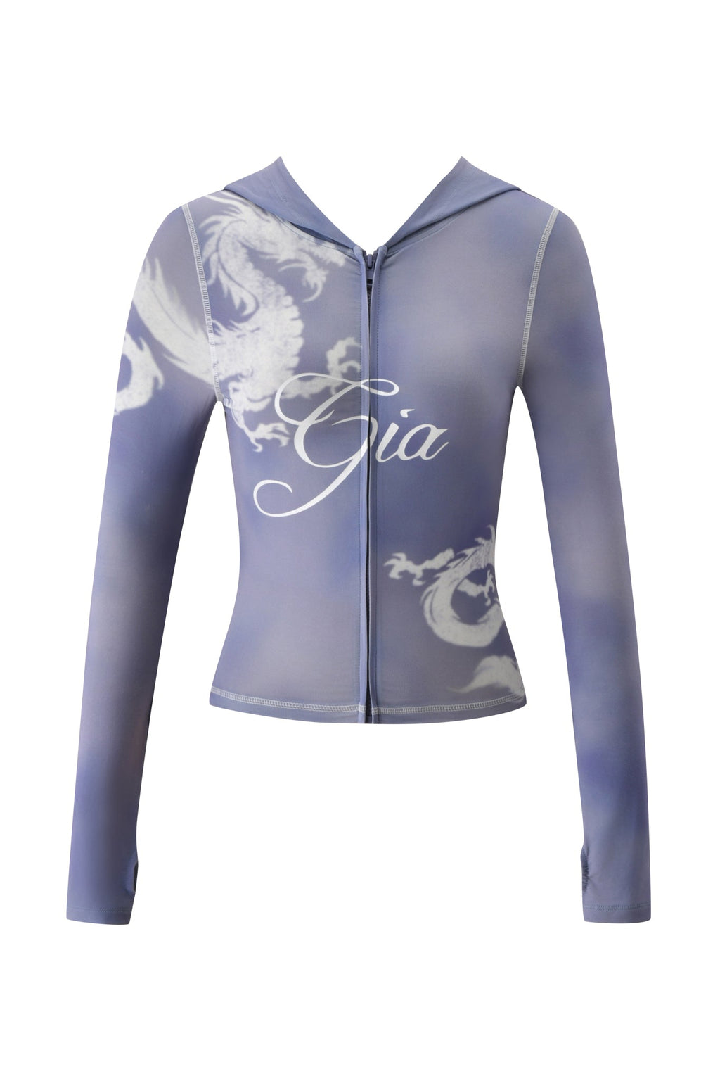 BLARE HOODIE - STEEL BLUE DRAGON