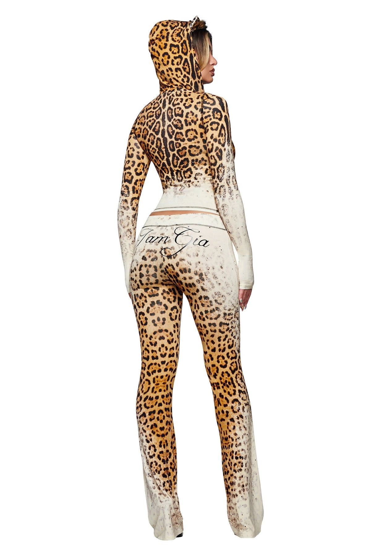 SWEAT À CAPUCHE BLARE - PANTHERA DÉLAVÉ CRÈME