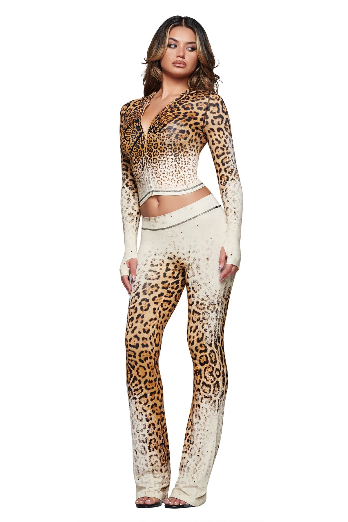 BLARE TRACKPANT - CREAM FADED PANTHERA