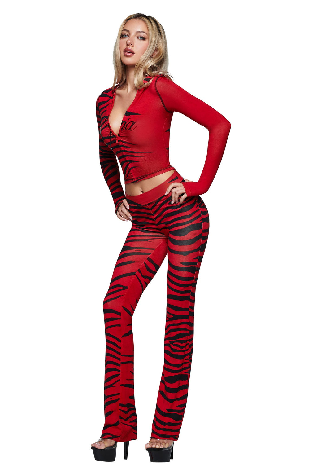 BLARE TRACKPANT - RED WILD SIDE