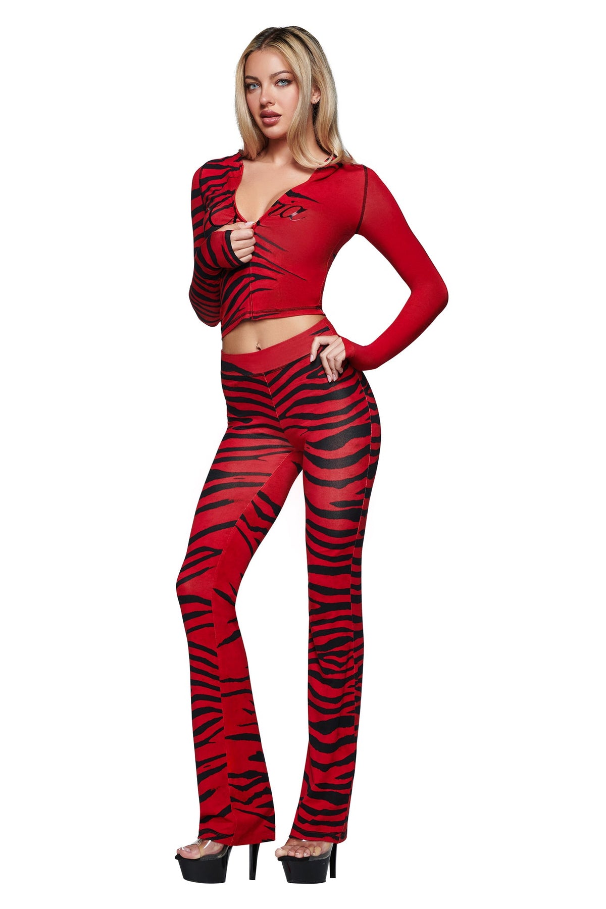 BLARE TRACKPANT - RED WILD SIDE