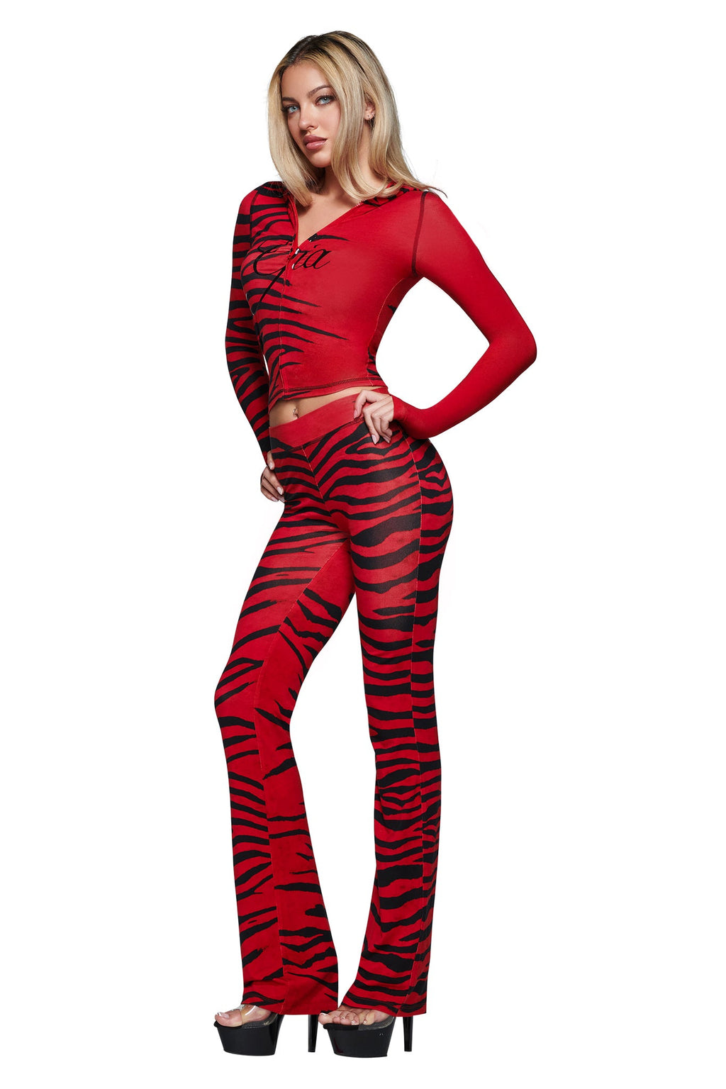 BLARE HOODIE - RED WILD SIDE