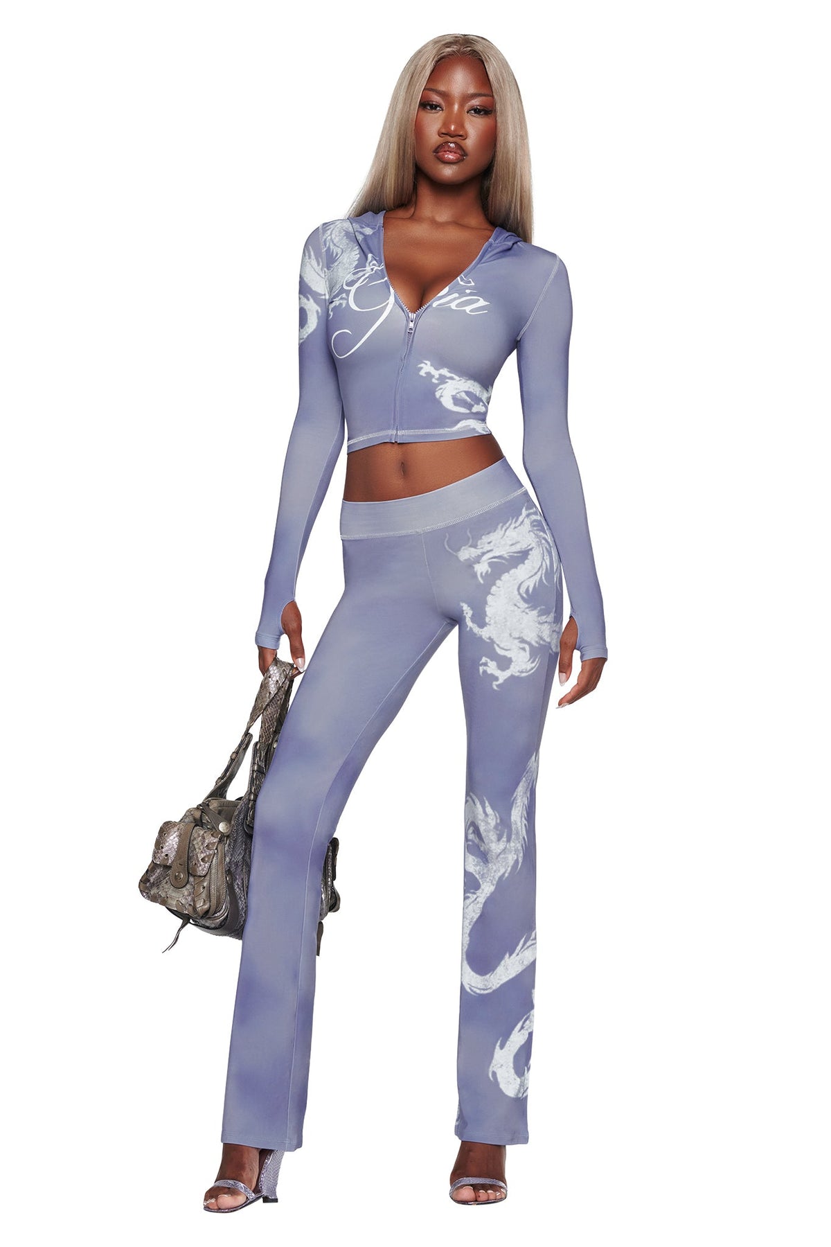 BLARE TRACKPANT - STEEL BLUE DRAGON