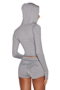 BLARE JERSEY SHORT - GREY: HEATHER GREY