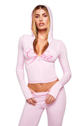 BLARE HOODIE - PINK: PASTEL PINK