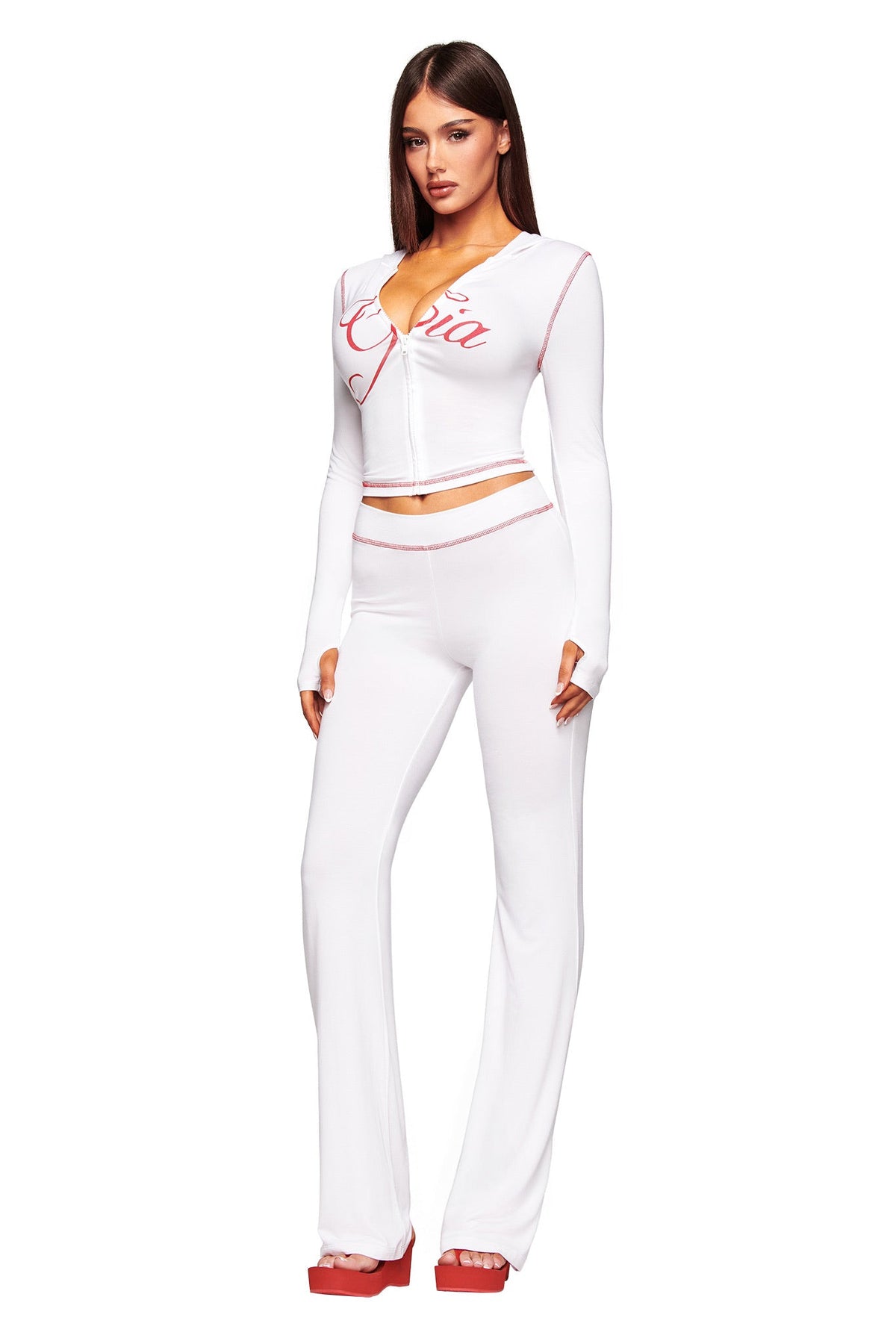 BLARE HOODIE - WEISS