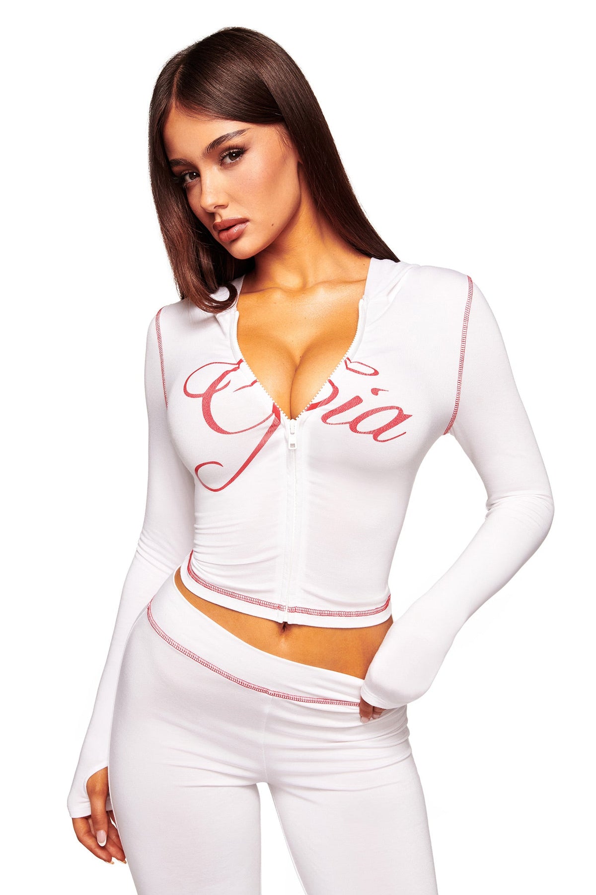 BLARE HOODIE - WEISS