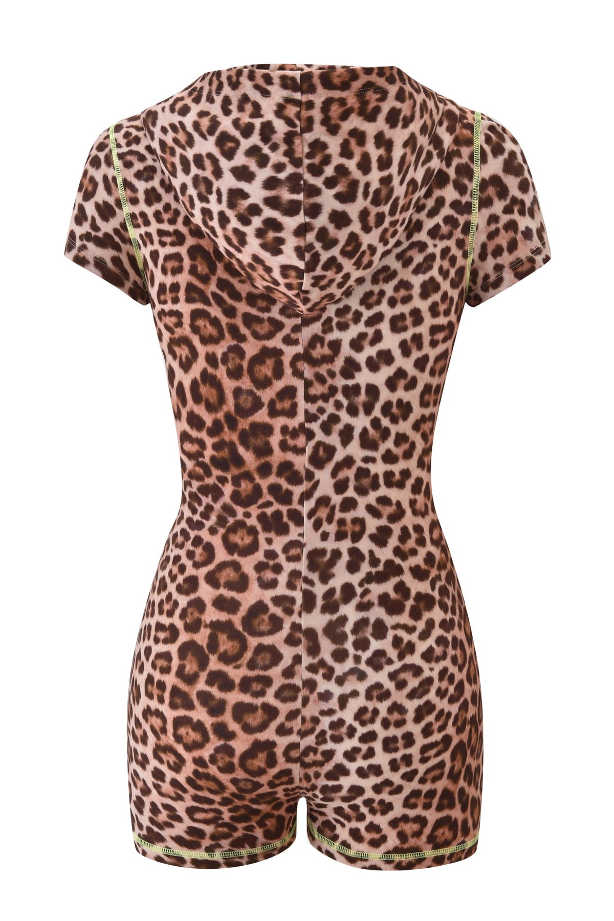 BLARE KURZARM-ROMPER - LEOPARD